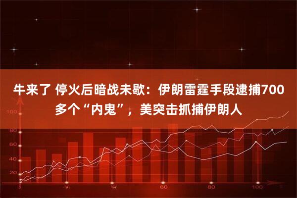 牛来了 停火后暗战未歇：伊朗雷霆手段逮捕700多个“内鬼”，美突击抓捕伊朗人